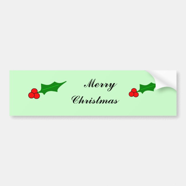 Autocollant De Voiture Berrys, Berrys, joyeux, Noël (Devant)