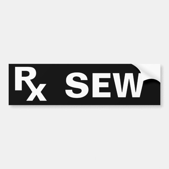 Autocollant De Voiture BEST Prescription - RX SEW - Créer (Devant)