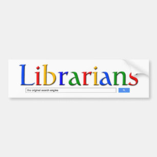 Autocollant De Voiture bibliothécaires le moteur de recherche original