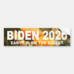 Autocollant De Voiture Biden 2020, La Terre Est Sur Le Scrutin