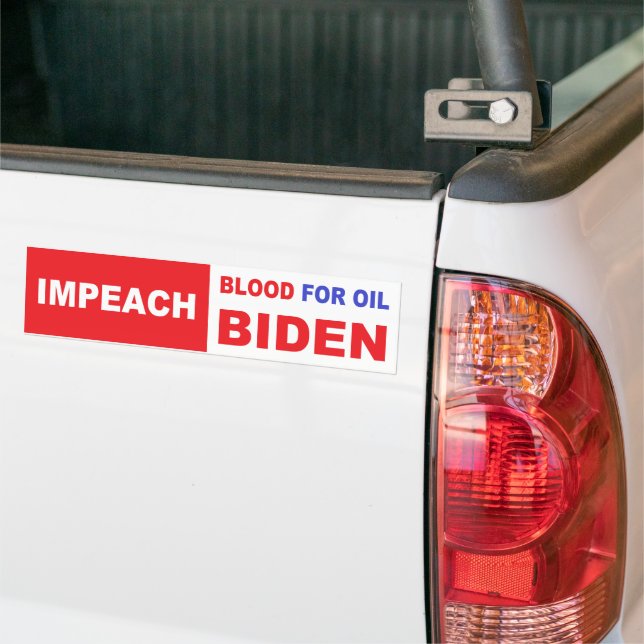 Autocollant De Voiture Biden d'huile d'huile (Sur camion)