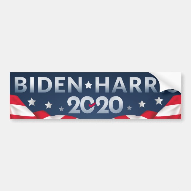 Autocollant De Voiture Biden/Harris 2020 (Devant)