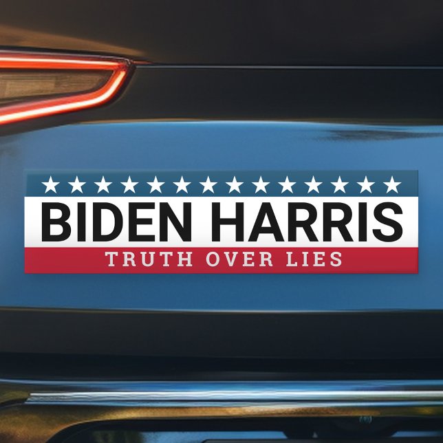 Autocollant De Voiture Biden Harris 2020 2024 - La vérité sur les mensong (Biden Harris Bumper Sticker)
