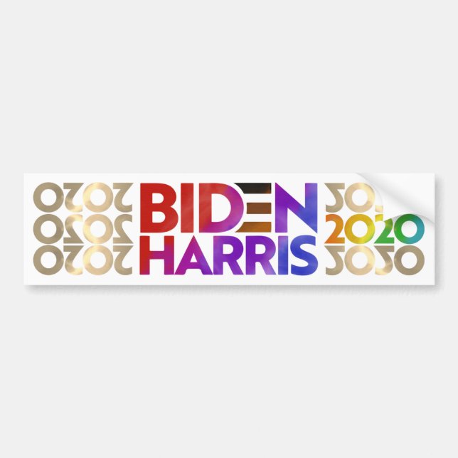 Autocollant De Voiture Biden Harris 2020 bumper sticker (Devant)