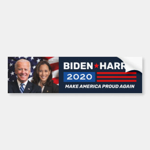 Autocollant De Voiture Biden Harris 2020 Patriotic Photo Custom Campaign