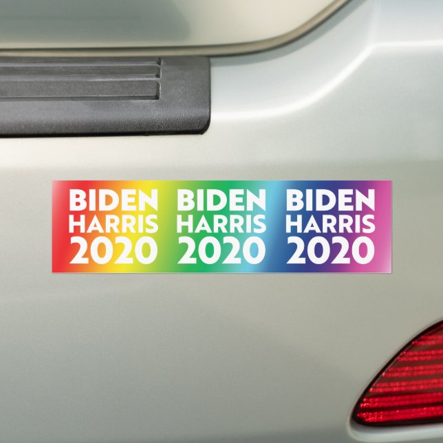 Autocollant De Voiture Biden Harris 2020 rainbow Pride lgbtq lgbt car (En voiture)