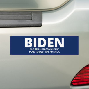 Autocollant De Voiture Bidenomics - Plan communiste pour détruire l'Amé