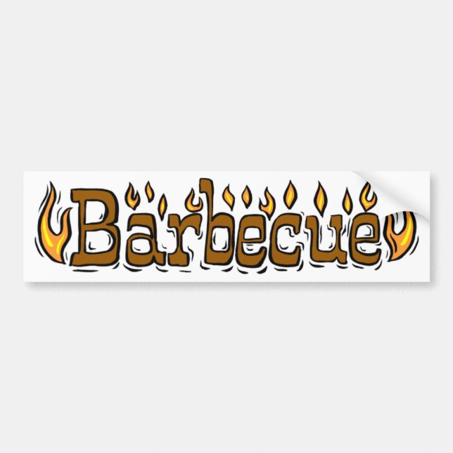 Autocollant De Voiture Bienvenue Au Barbecue (Devant)