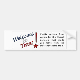 Autocollant De Voiture Bienvenue au Texas