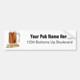 Autocollant De Voiture Bière et arachides