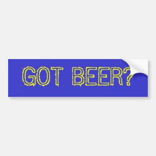 AUTOCOLLANT DE VOITURE BIÈRE OBTENUE ?