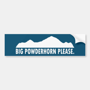 Autocollant De Voiture Big Powderhorn S'il vous plaît