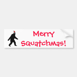 Autocollant De Voiture Bigfoot joyeux Squatchmas !