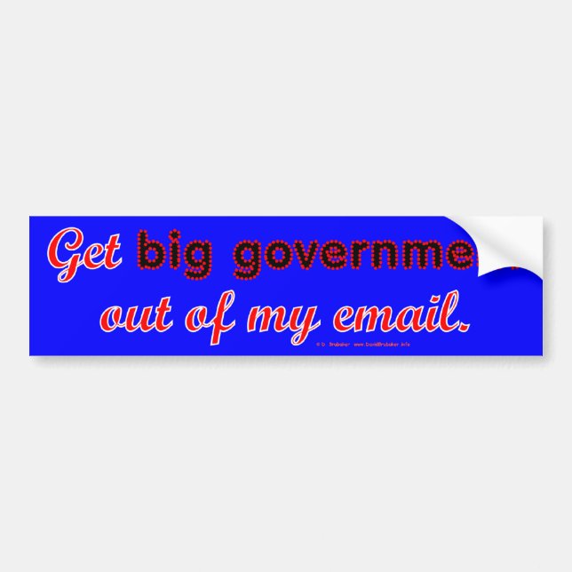 Autocollant De Voiture BigGovtEmail (Devant)