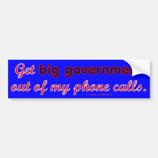 Autocollant De Voiture BigGovtPhone (Devant)