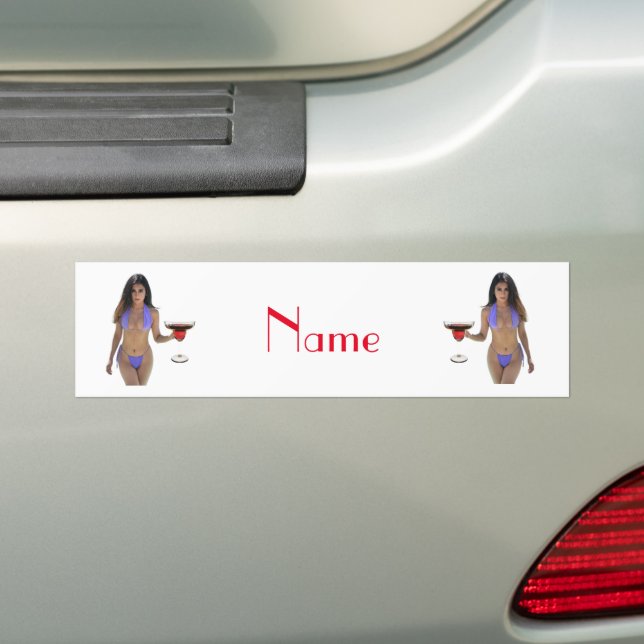 Autocollant De Voiture Bikini brun beauté Thunder_Cove (En voiture)