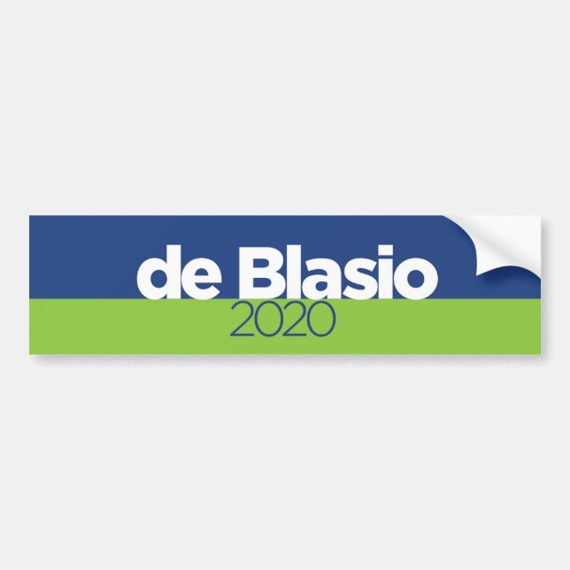 Autocollant De Voiture Bill de Blasio 2020 (Devant)