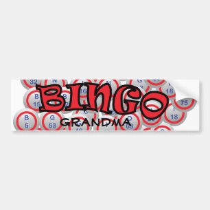 Autocollant De Voiture Bingo-test "nom" au-dessus des boules de