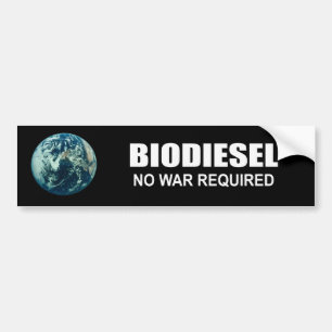 Autocollant De Voiture Biodiesel : Aucune guerre requise