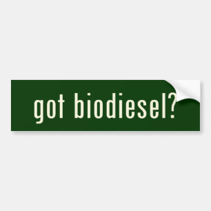 Autocollant De Voiture biodiesel obtenu ?