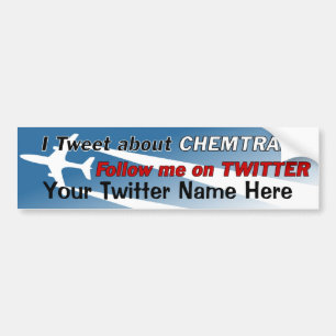 Autocollant De Voiture Bip au sujet de Chemtrails Bumpersticker