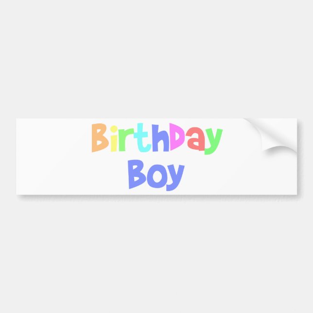 Autocollant De Voiture Birthday Boy (Devant)