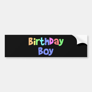 Autocollant De Voiture Birthday Boy