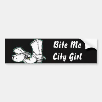 Autocollant De Voiture Bite Me City Girl