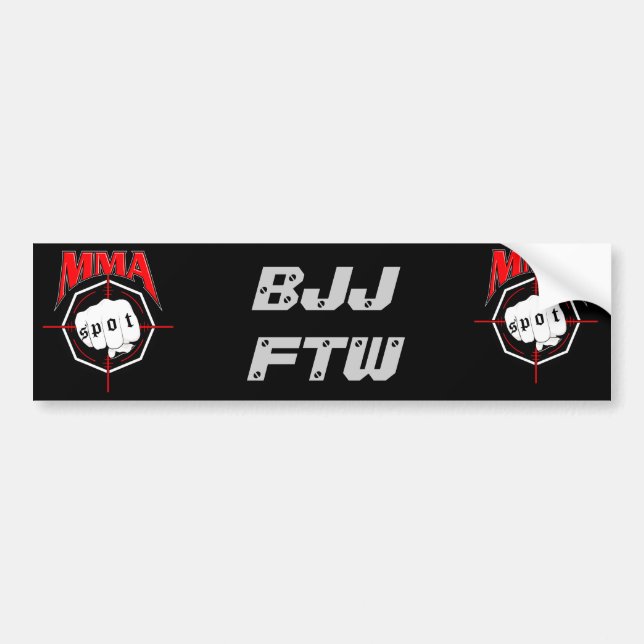 AUTOCOLLANT DE VOITURE BJJ FTW (Devant)