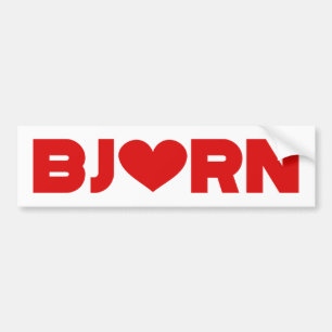 Autocollant De Voiture Bjorn Love