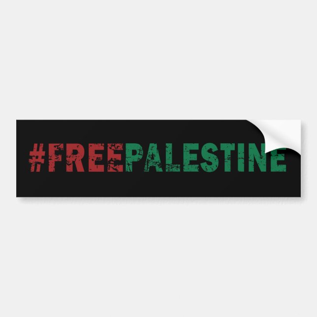 Autocollant De Voiture Black de la Palestine libre (Devant)
