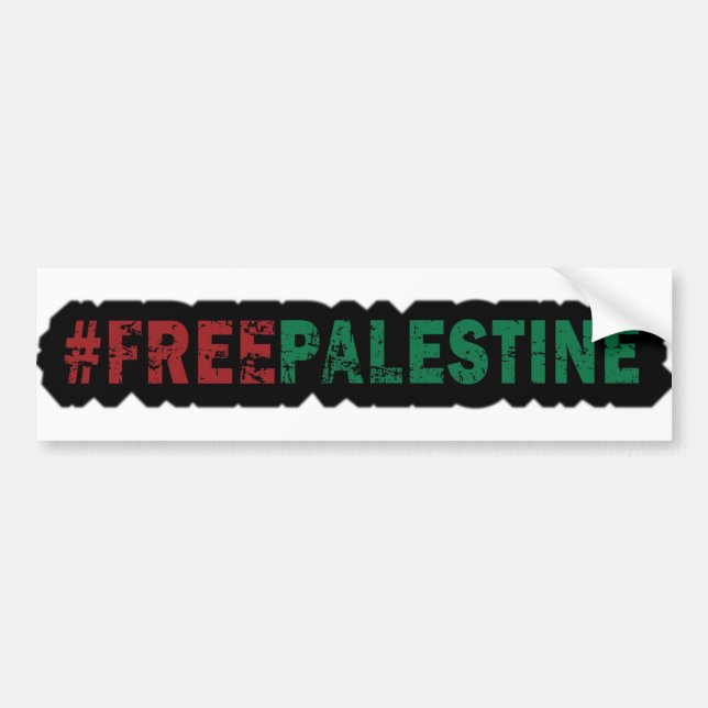 Autocollant De Voiture Black de la Palestine libre (Devant)