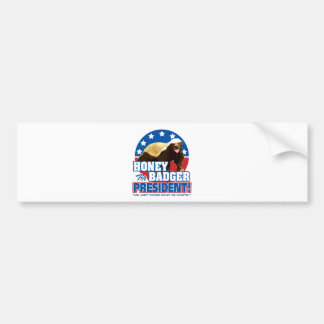 Autocollant De Voiture Blaireau de miel de vote pour le président