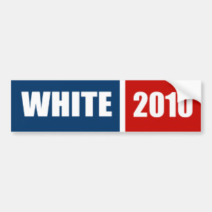 AUTOCOLLANT DE VOITURE BLANC 2010