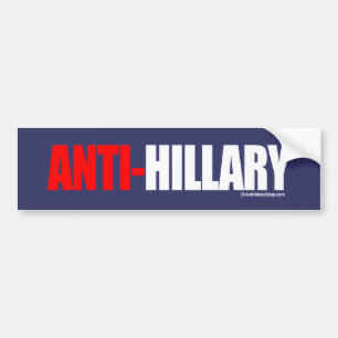 Autocollant De Voiture Blanc AUDACIEUX d'ANTI-HILLARY - Anti-Hillary - -