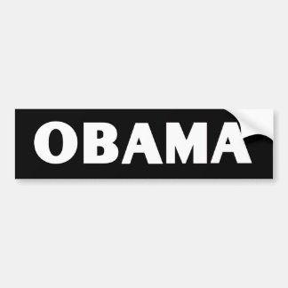 Autocollant De Voiture Blanc d'Obama sur l'adhésif pour pare-chocs noir