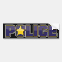 Autocollant De Voiture Bleu de Département de Police de lustre avec
