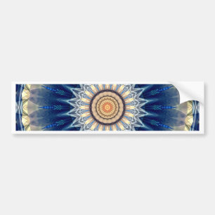 Autocollant De Voiture Bleu de mandala créé par Tutti