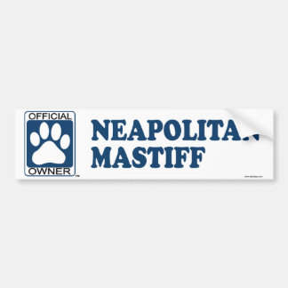 Autocollant De Voiture Bleu napolitain de mastiff