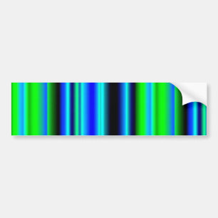 Autocollant De Voiture Bleu Vert arc-en-ciel rayures