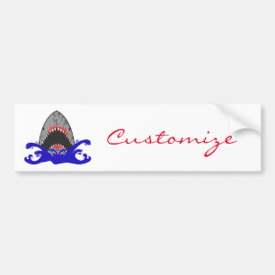 Autocollant De Voiture Bloody Shark Jaws Thunder_Cove