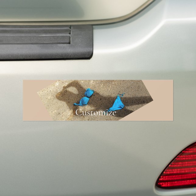 Autocollant De Voiture Blue Bikini Beach Sand Thunder_Cove (En voiture)