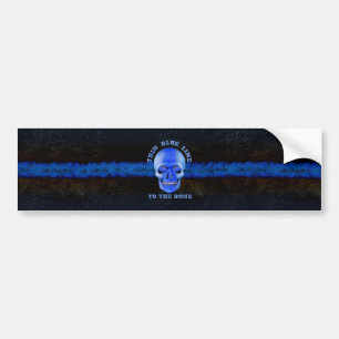 Autocollant De Voiture Blue Line mince