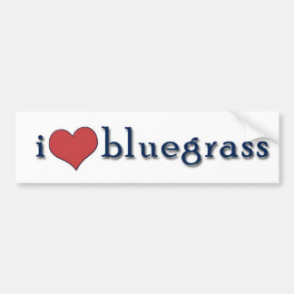 Autocollant De Voiture bluegrass du coeur i