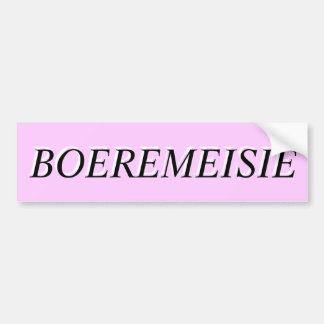 AUTOCOLLANT DE VOITURE BOEREMEISIE
