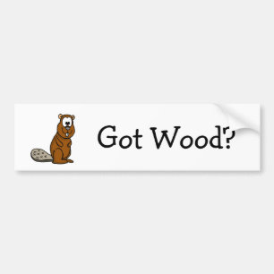 Autocollant De Voiture Bois ? Sticker pare-chocs Beaver