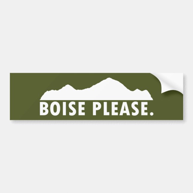 Autocollant De Voiture Boise S'Il Vous Plaît (Devant)