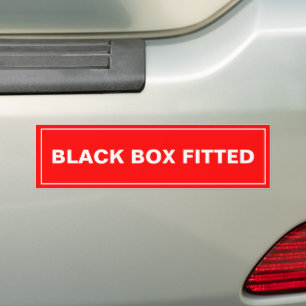 Autocollant De Voiture Boîte noire rouge ajustée