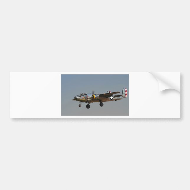 AUTOCOLLANT DE VOITURE BOMBARDIER B-25 (Devant)