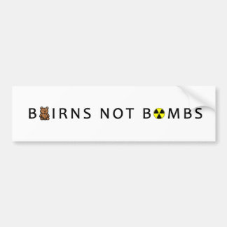 AUTOCOLLANT DE VOITURE BOMBES D'ENFANTS PAS